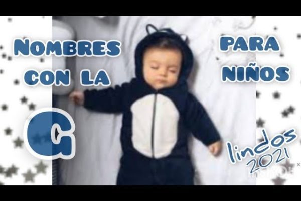 Nombres de niño que terminan en la letra G