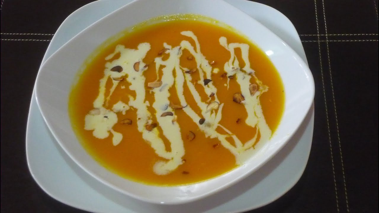 Receta de crema de calabaza con jengibre