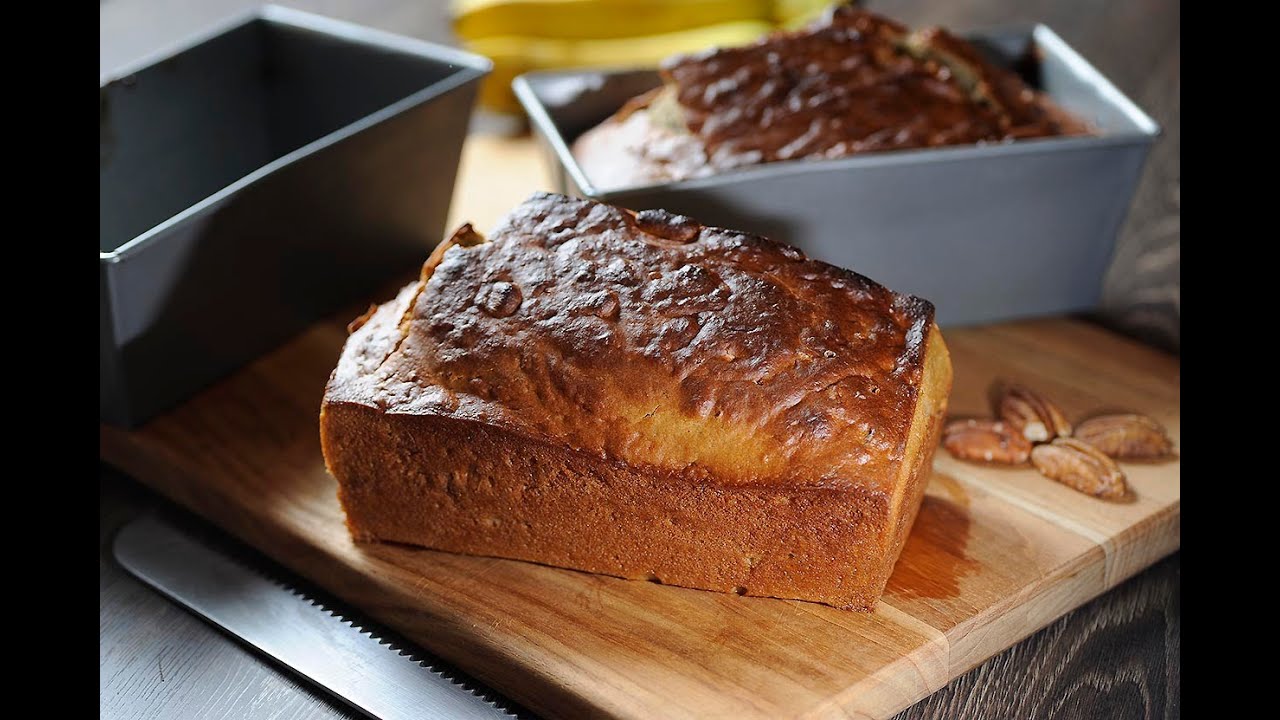 Receta de pan de plátano con nueces