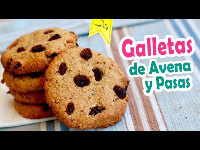 Receta de galletas de avena y pasas