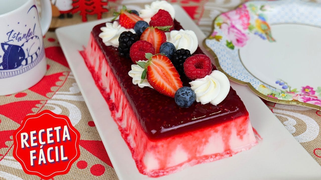 Receta de pannacotta de frutos rojos