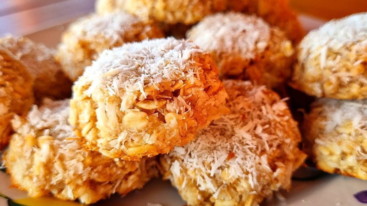 Cómo hacer unas galletas de avena y coco