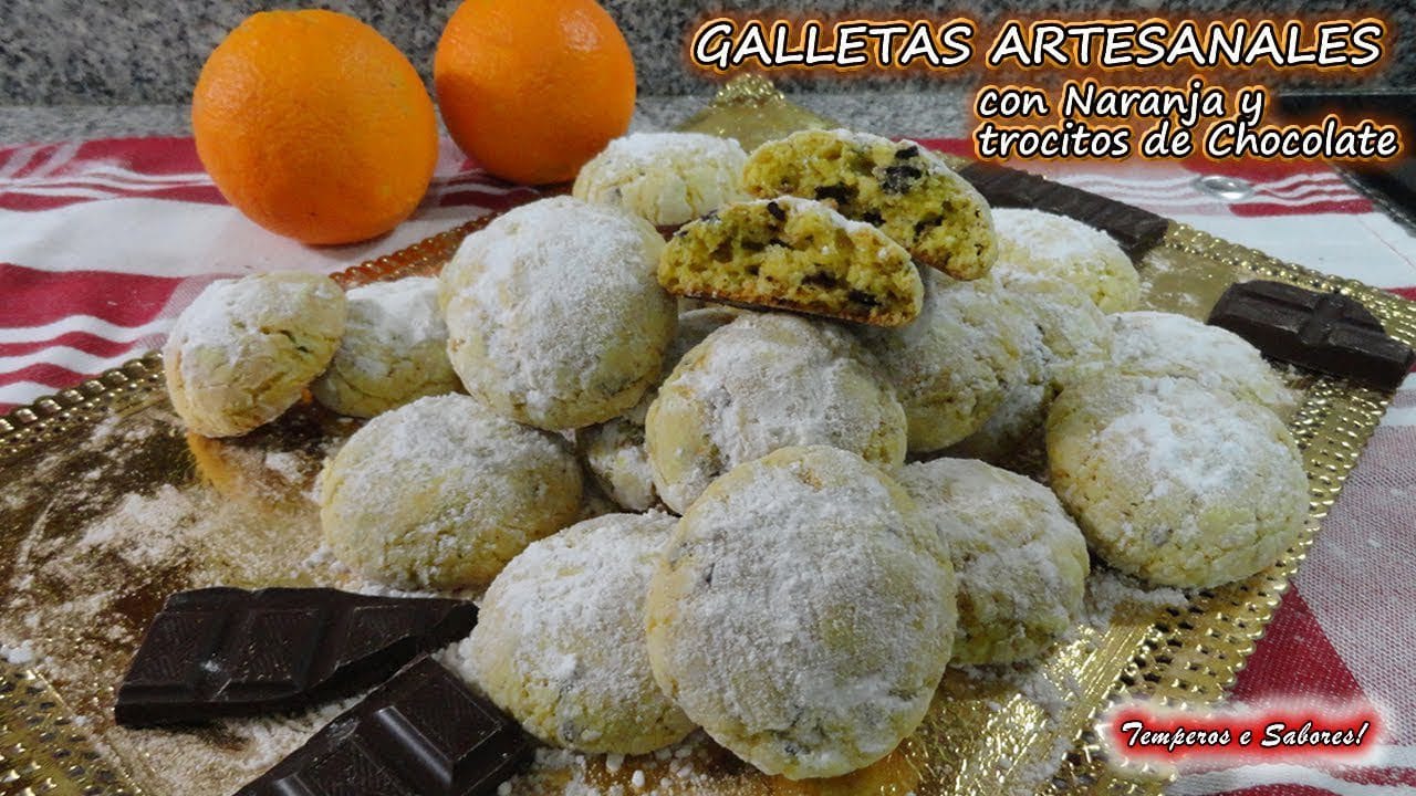 Cómo preparar unas galletas de chocolate y naranja