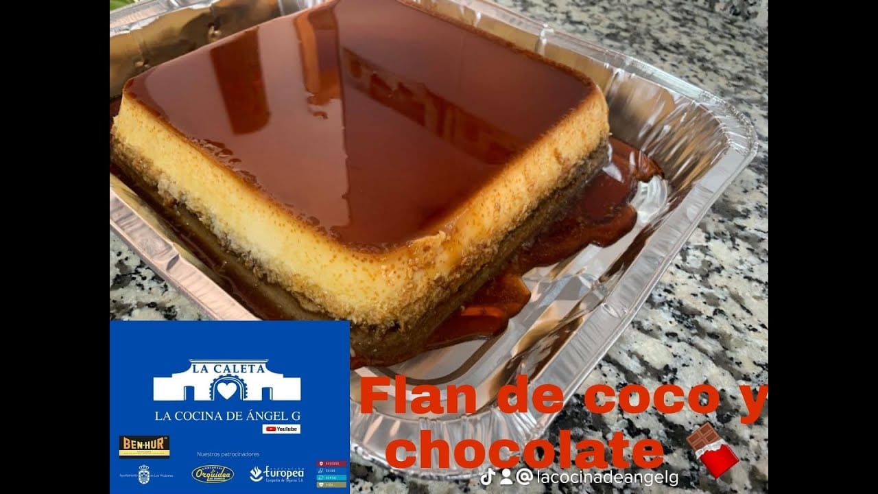 Receta-de-flan-de-coco-y-chocolate - Sonajero.es Receta de flan de coco y chocolate