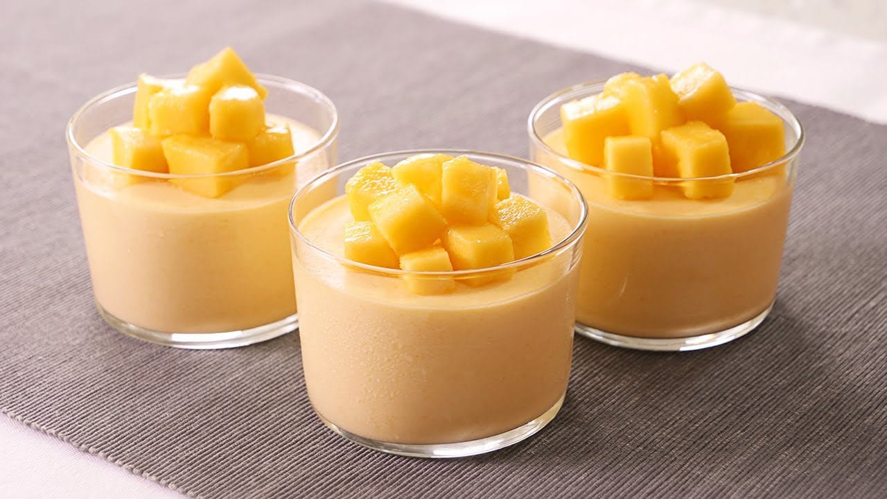 Receta de mousse de mango y coco