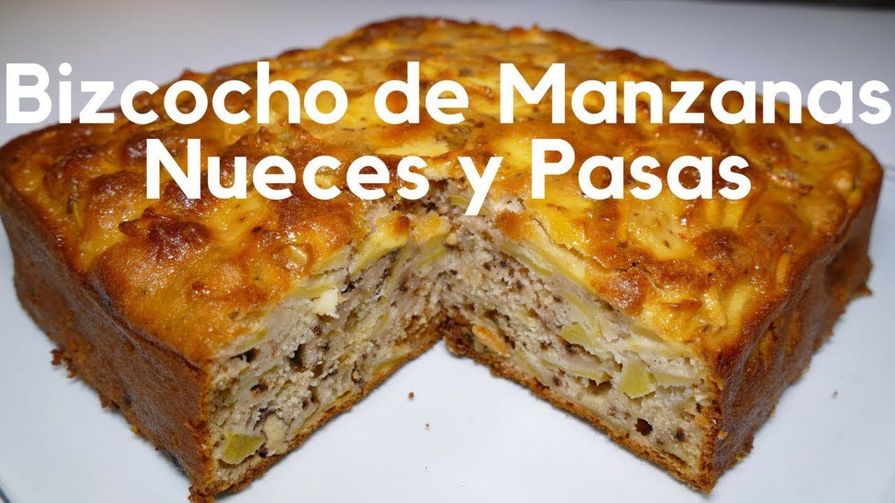 Como-hacer-un-bizcocho-de-manzana-y-pasas - Sonajero.es Cómo hacer un bizcocho de manzana y pasas
