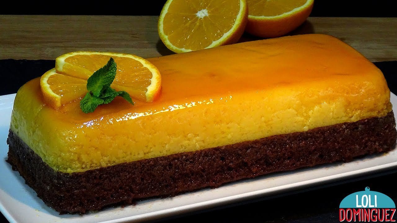 Receta-de-flan-de-chocolate-y-naranja - Sonajero.es Receta de flan de chocolate y naranja