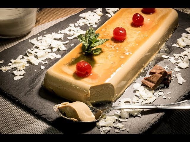 Receta-de-flan-de-chocolate-y-almendra - Sonajero.es Receta de flan de chocolate y almendra