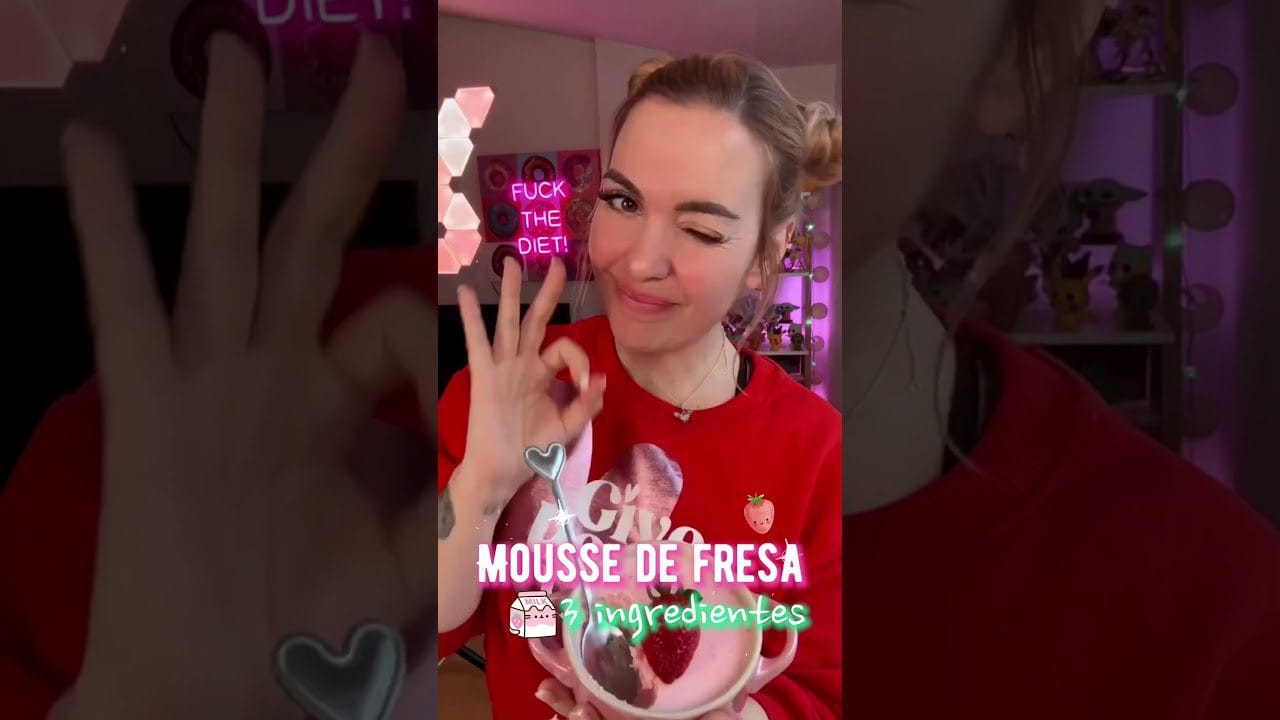 Receta de mousse de fresa y almendra