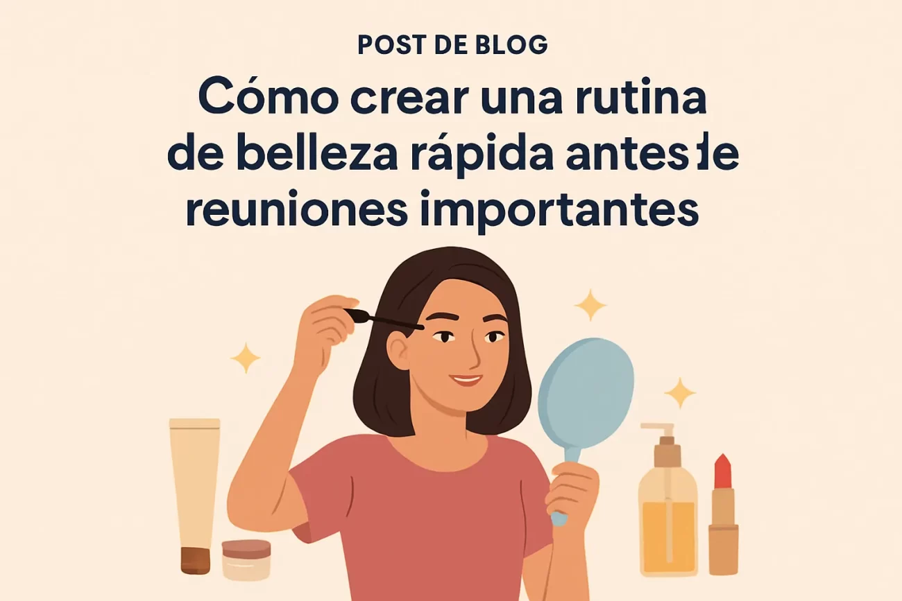 Cómo crear una rutina de belleza rápida antes de reuniones importantes