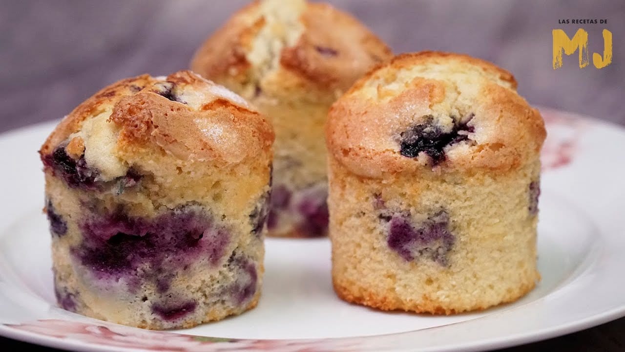 Receta de muffins de arándanos