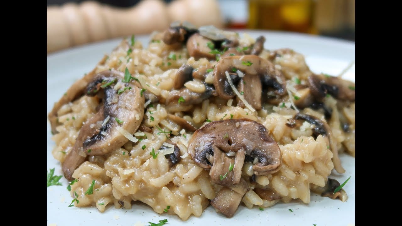 Receta-de-risotto-de-champinones - Sonajero.es Receta de risotto de champiñones