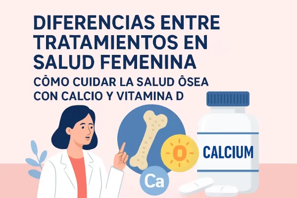 Diferencias entre tratamientos en salud femenina: cómo cuidar la salud ósea con calcio y vitamina D