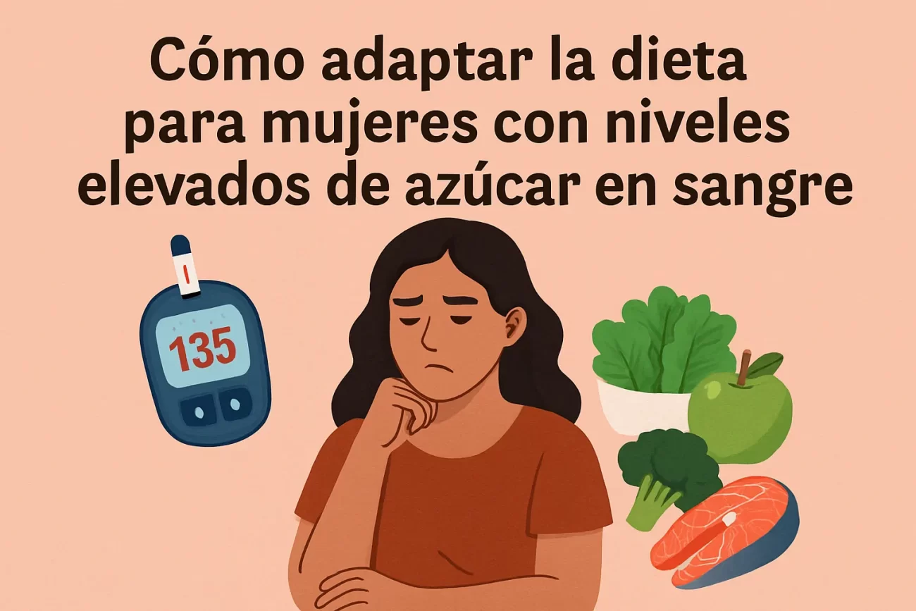 Cómo adaptar la dieta para mujeres con niveles elevados de azúcar en sangre