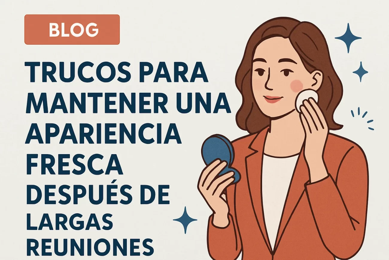 Trucos para mantener una apariencia fresca después de largas reuniones