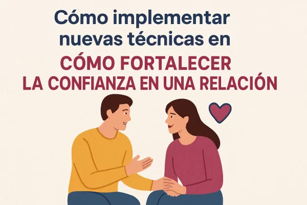Cómo implementar nuevas técnicas para fortalecer la confianza en una relación: guía práctica y efectiva
