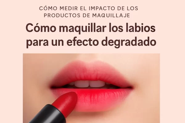 Cómo medir el impacto de los productos de maquillaje y lograr un efecto degradado perfecto en los labios
