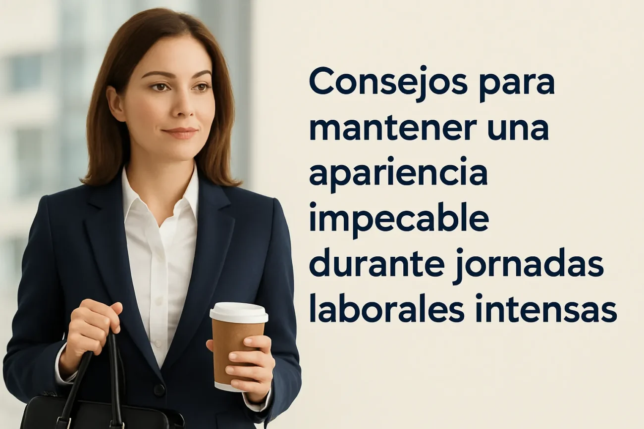 Consejos para mantener una apariencia impecable durante jornadas laborales intensas
