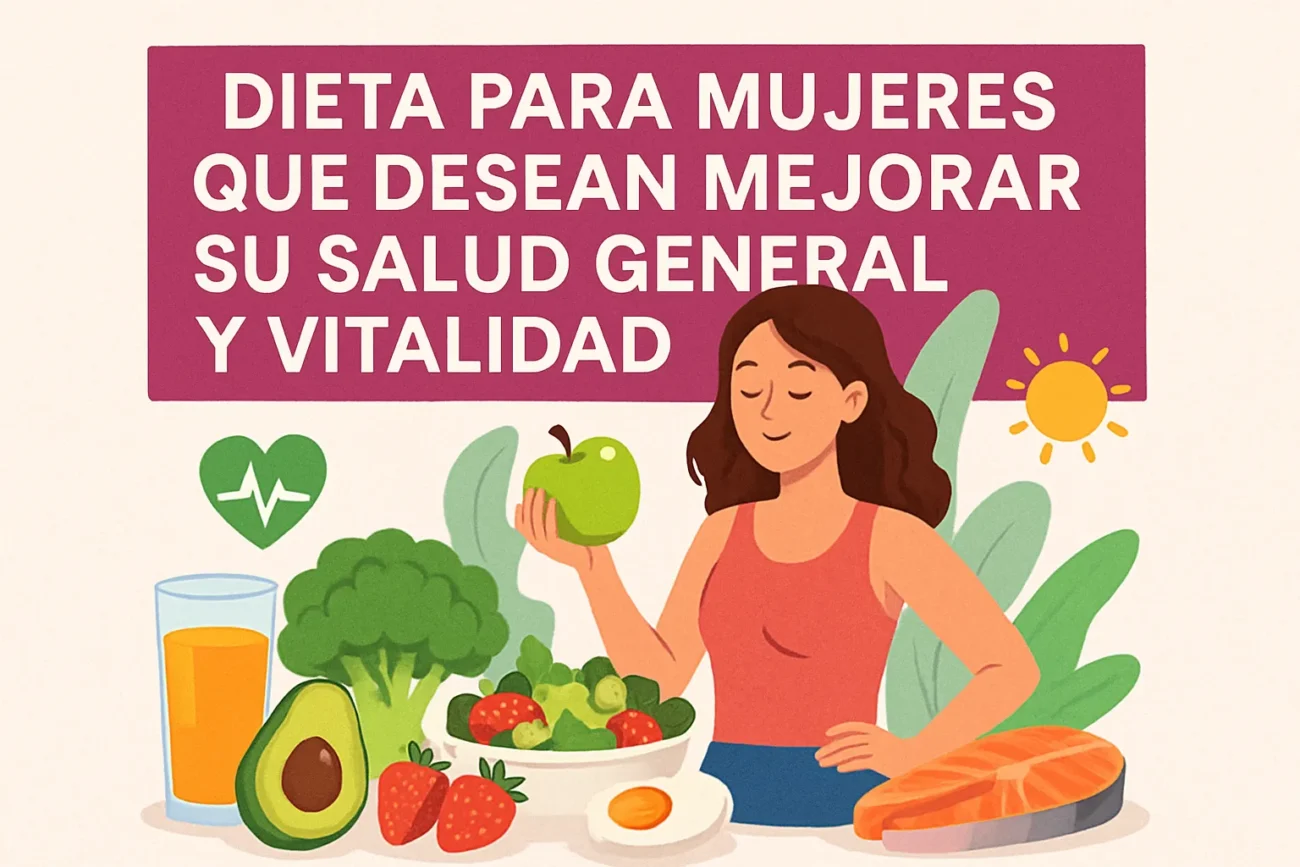 Dieta para mujeres que desean mejorar su salud general y vitalidad