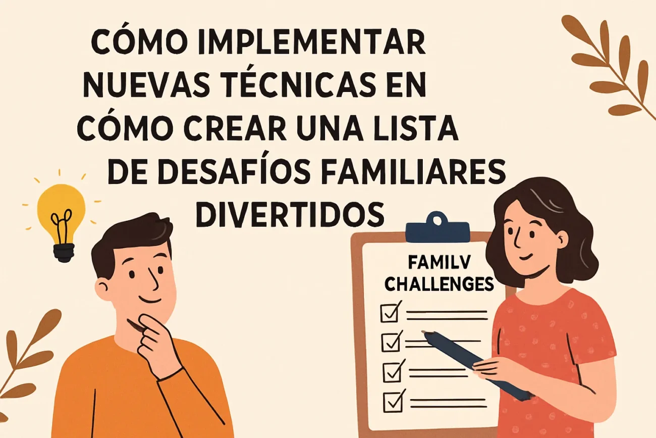como-implementar-nuevas-tecnicas-en-Como-crear-una-lista-de-desafios-familiares-divertidos - Sonajero.es cómo implementar nuevas técnicas en Cómo crear una lista de desafíos familiares divertidos
