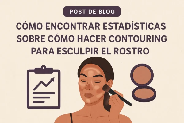 Cómo encontrar estadísticas efectivas sobre cómo hacer contouring para esculpir el rostro paso a paso