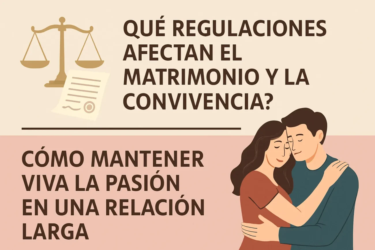 qué regulaciones afectan el matrimonio y la convivencia Cómo mantener viva la pasión en una relación larga