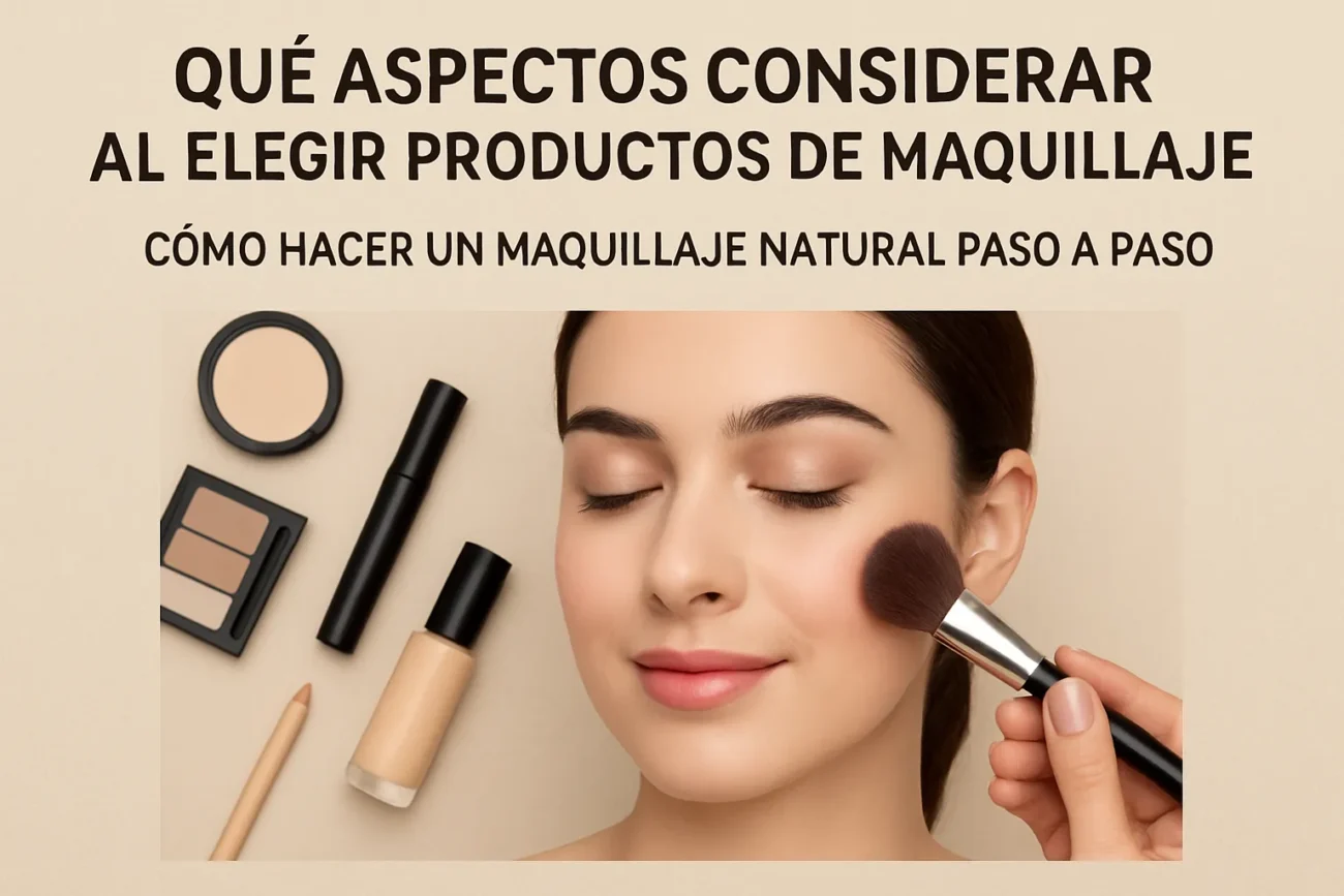 qué aspectos considerar al elegir productos de maquillaje Cómo hacer un maquillaje natural paso a paso