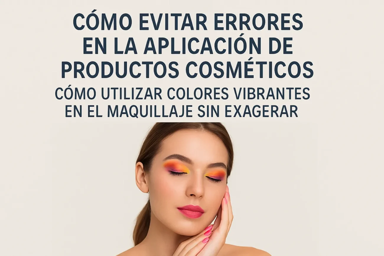 cómo evitar errores en la aplicación de productos cosméticos Cómo utilizar colores vibrantes en el maquillaje sin exagerar