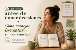 qué hacer antes de tomar decisiones Cómo manejar los celos en una relación