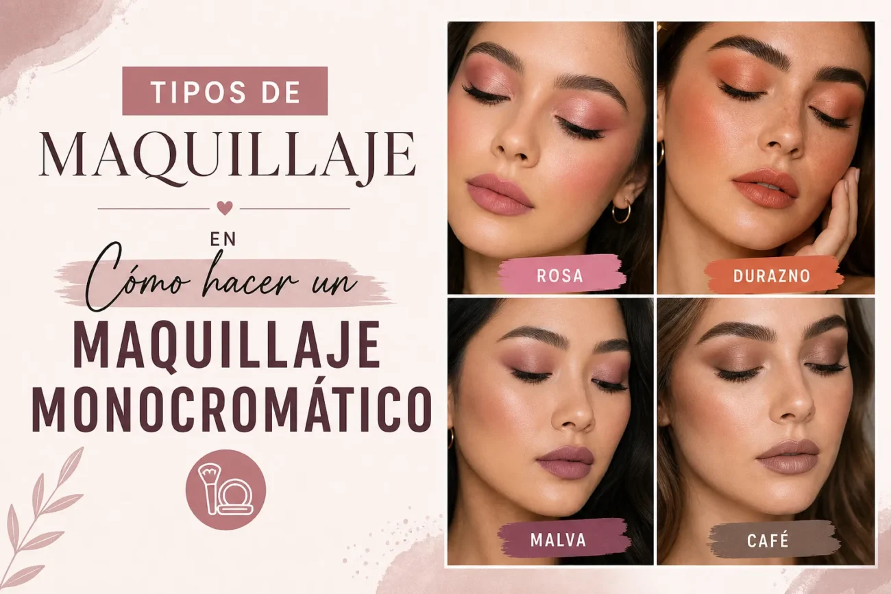 tipos-de-maquillaje-en-Como-hacer-un-maquillaje-monocromatico - Sonajero.es tipos de maquillaje en Cómo hacer un maquillaje monocromático
