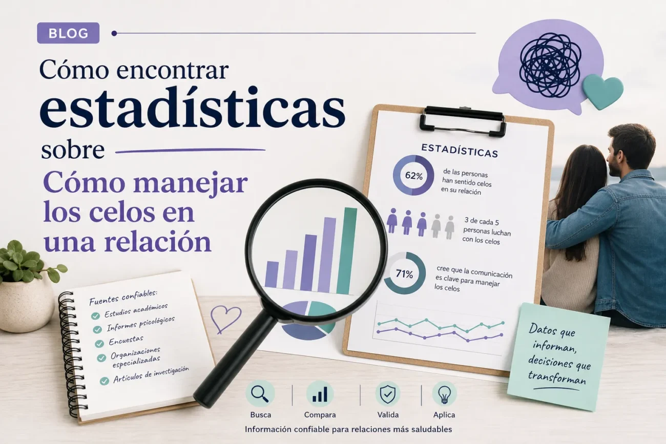 cómo encontrar estadísticas sobre Cómo manejar los celos en una relación