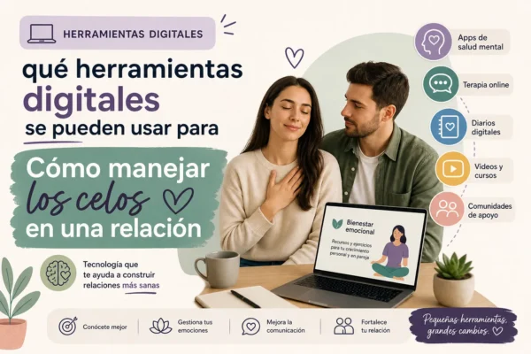 qué herramientas digitales se pueden usar para Cómo manejar los celos en una relación