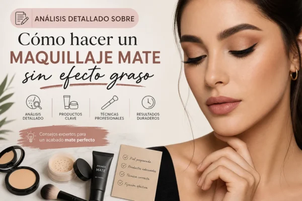 análisis detallado sobre Cómo hacer un maquillaje mate sin efecto graso